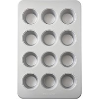 KitchenAid molde para magdalenas 12 tazas / 2.8 l, acero aluminizado | Plateado
